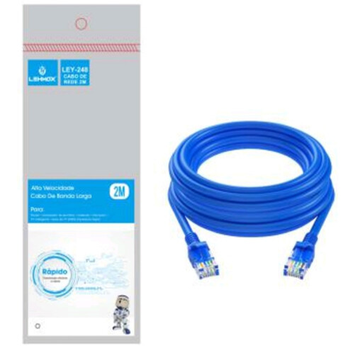 CABO DE REDE LEHMOX 2M RJ45