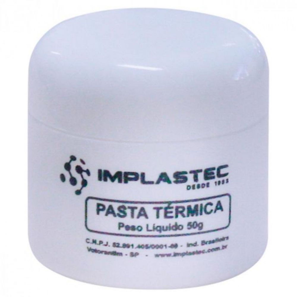 Pasta Termica Implastec a Base De Silicone Pote 50g