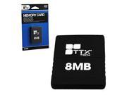 Ttx Tech - 8mb Memory Card for Ps2