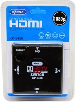 Switch HDMI 3 entradas 1 saída